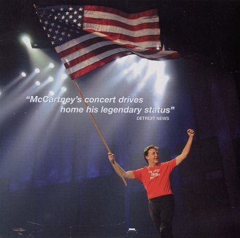 Paul carrying the US flag