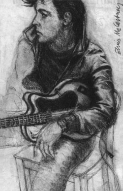 Elvis McCartney: drawing by Klaus Voorman.