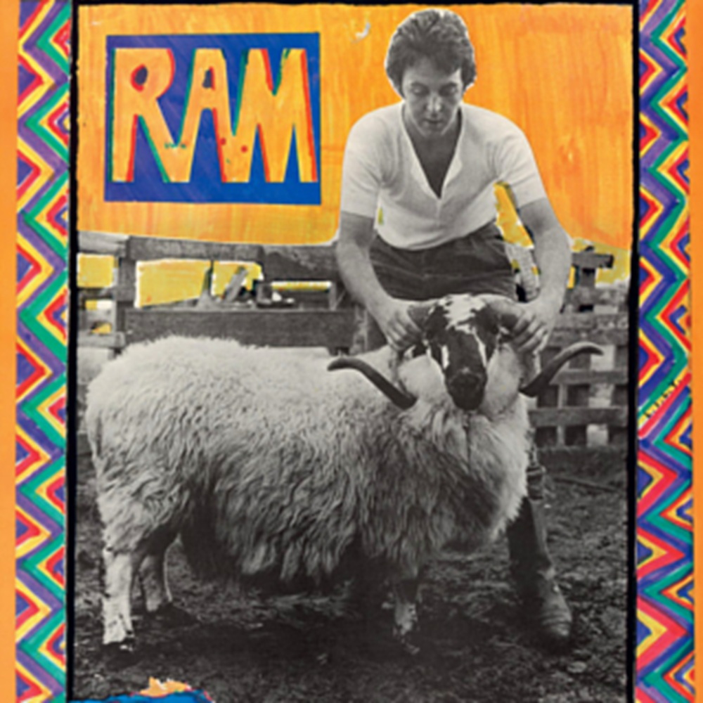 Ram album cover, Paul and Linda McCartney, 1971.